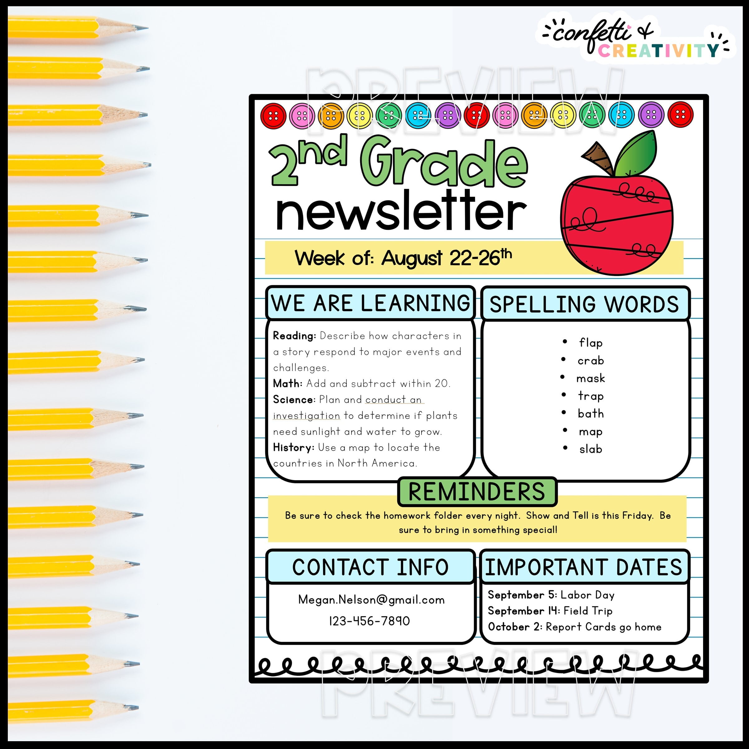 School Newsletter Template