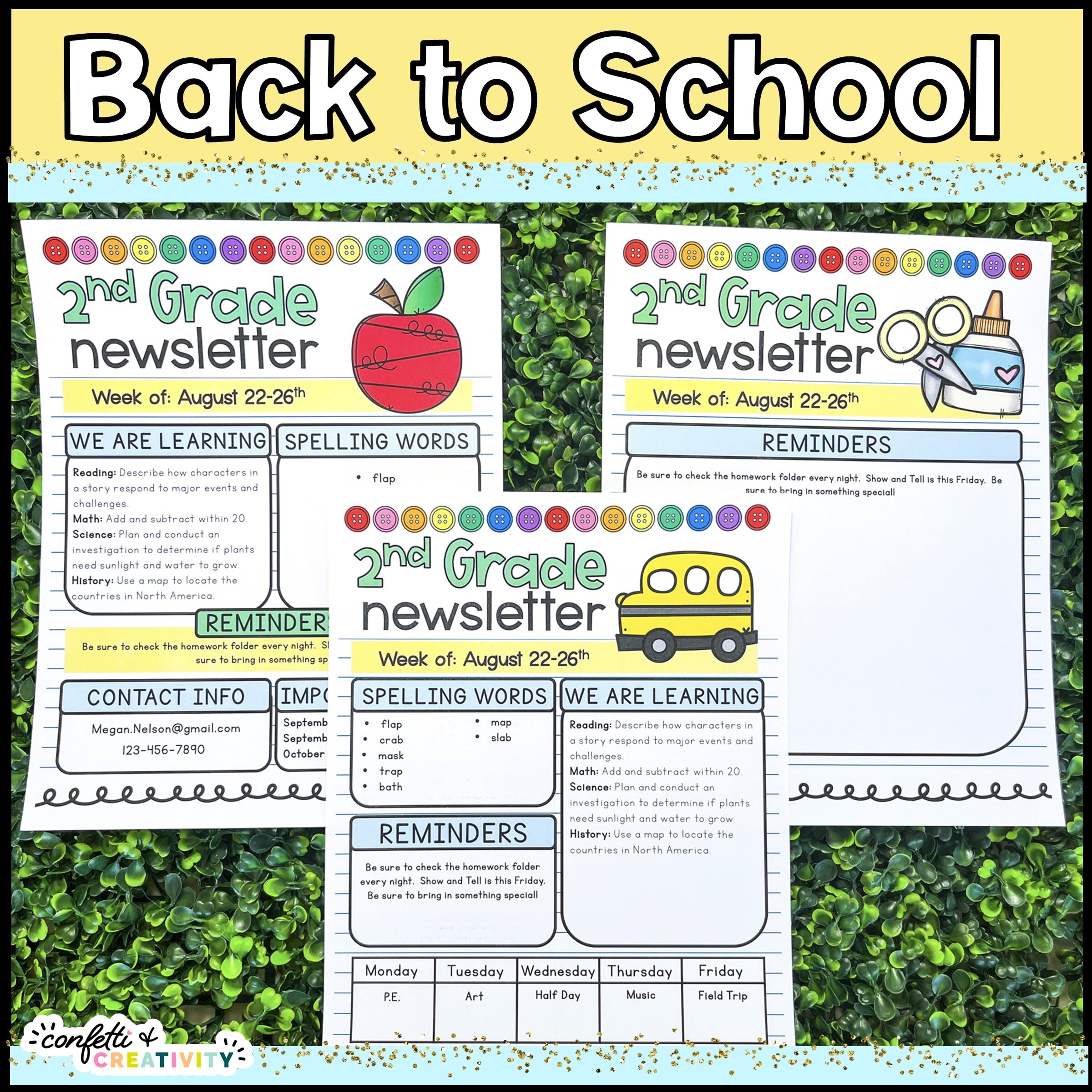School Newsletter Template