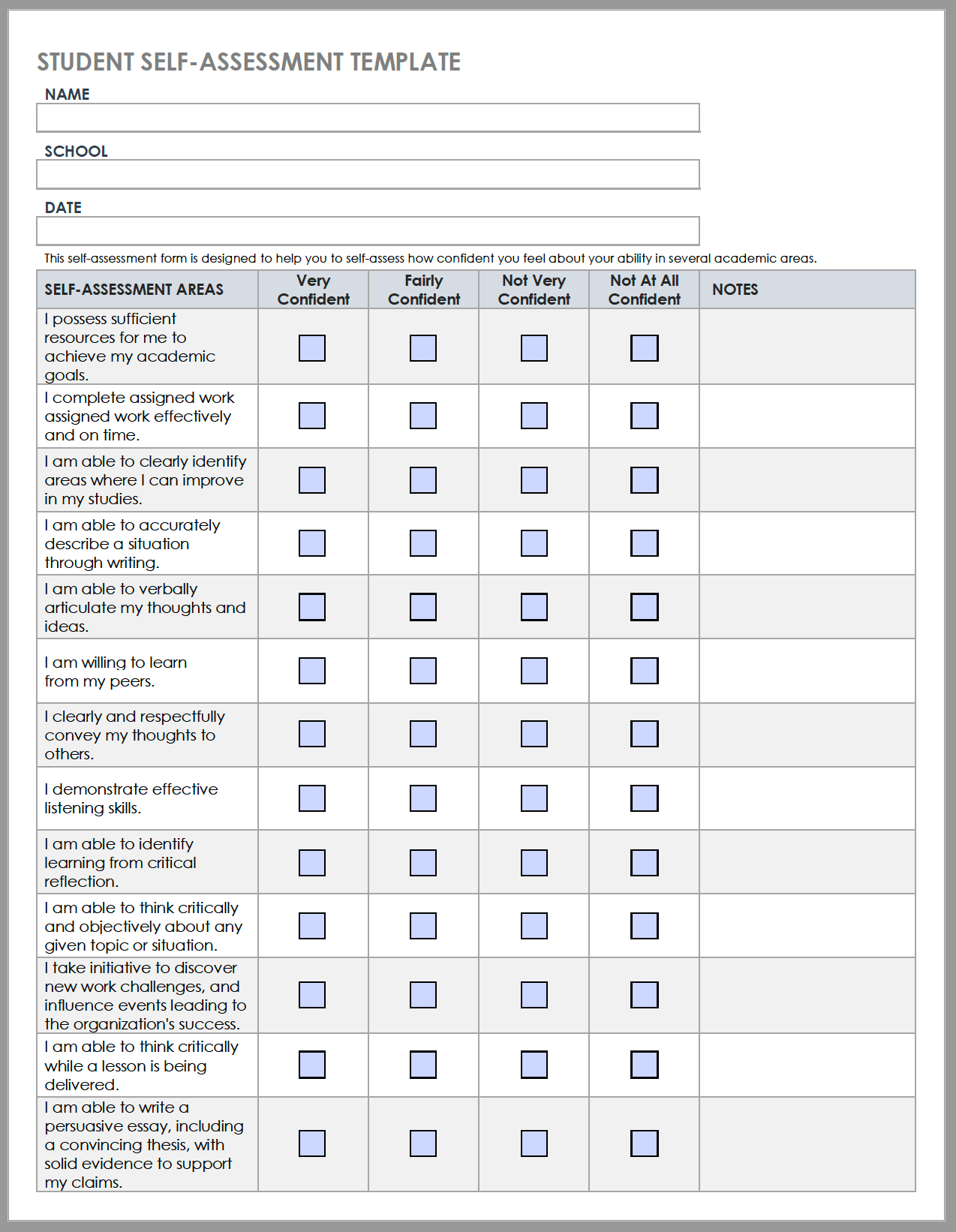 Self Performance Review Template Example Self Performance Review Template Example