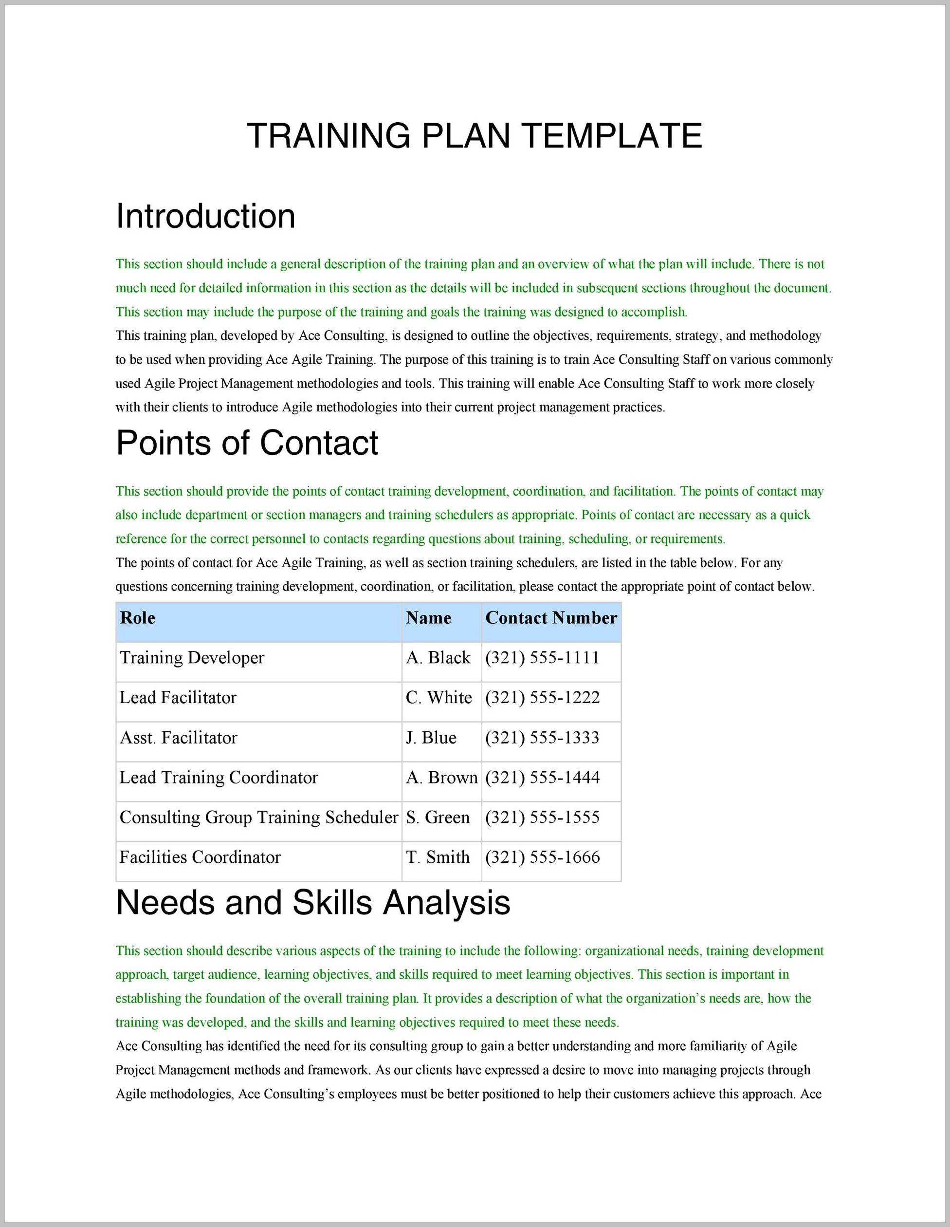Training Manual Template Training Manual Template