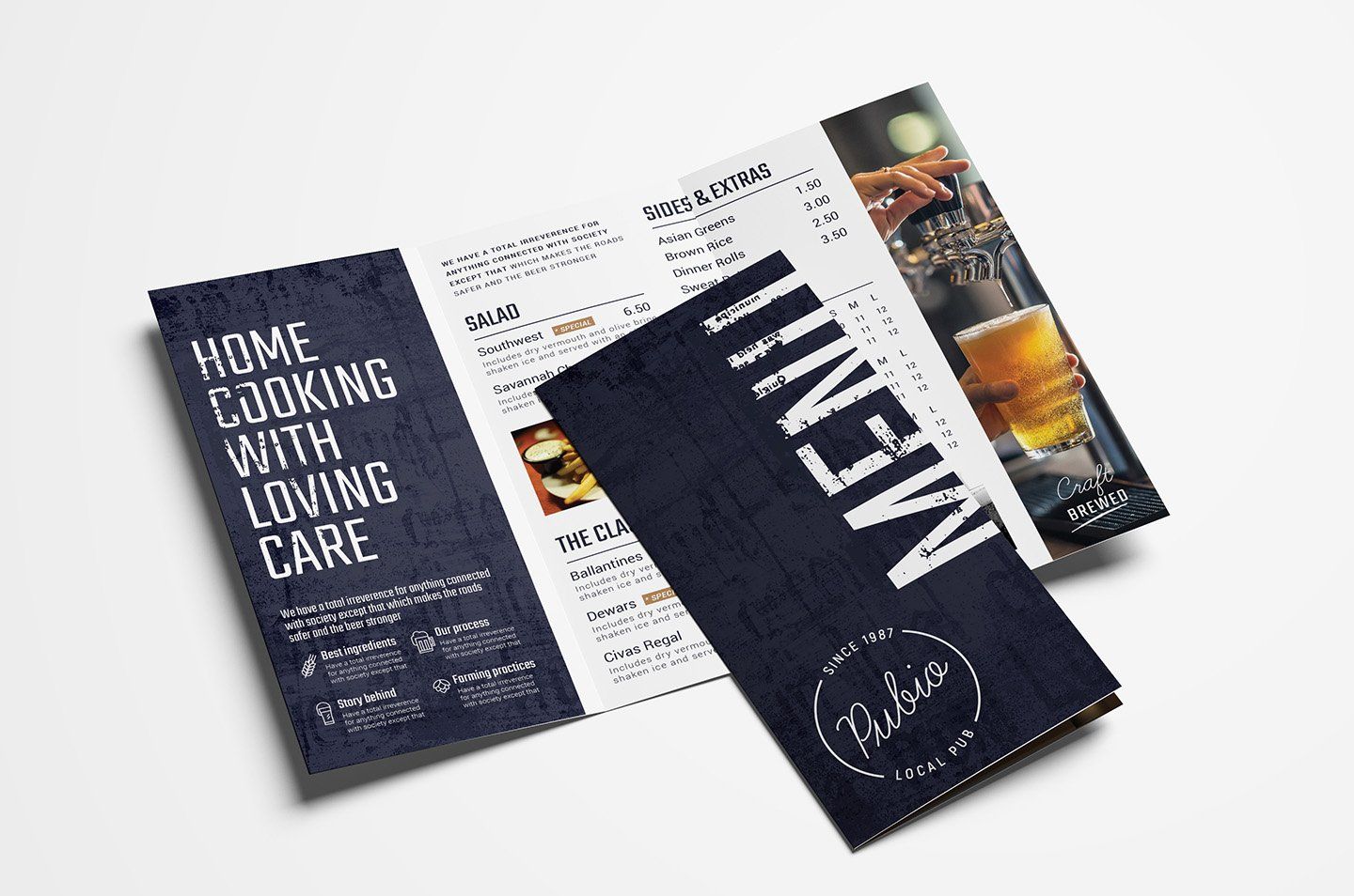 Tri Fold Menu Template Sample Tri Fold Menu Template Sample