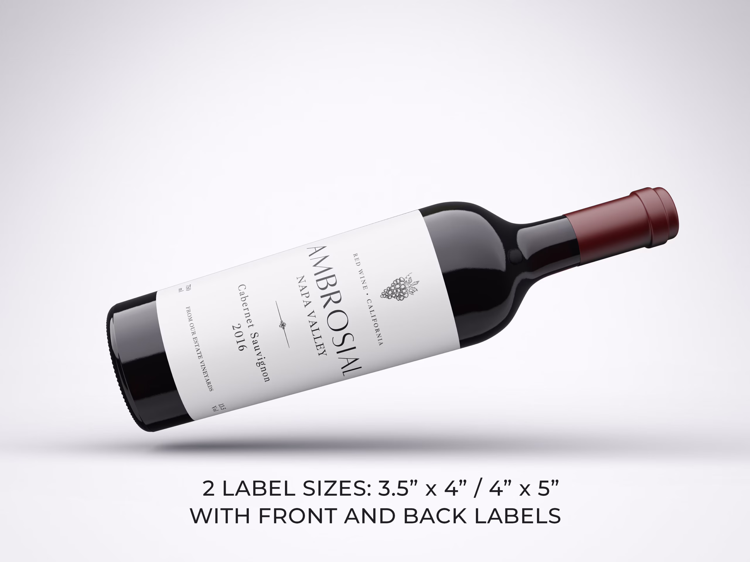 Wine Label Template Example Wine Label Template Example