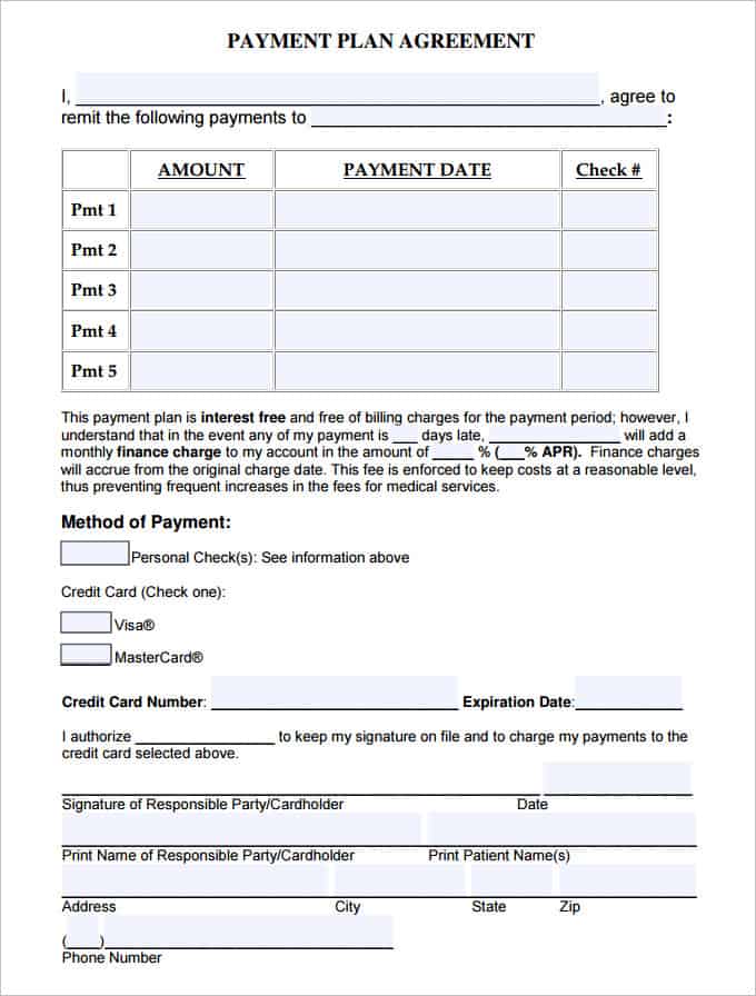 car payment plan template car payment plan template