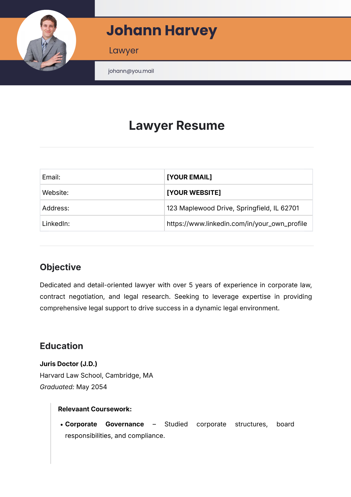 examples of a lawyer resume examples of a lawyer resume