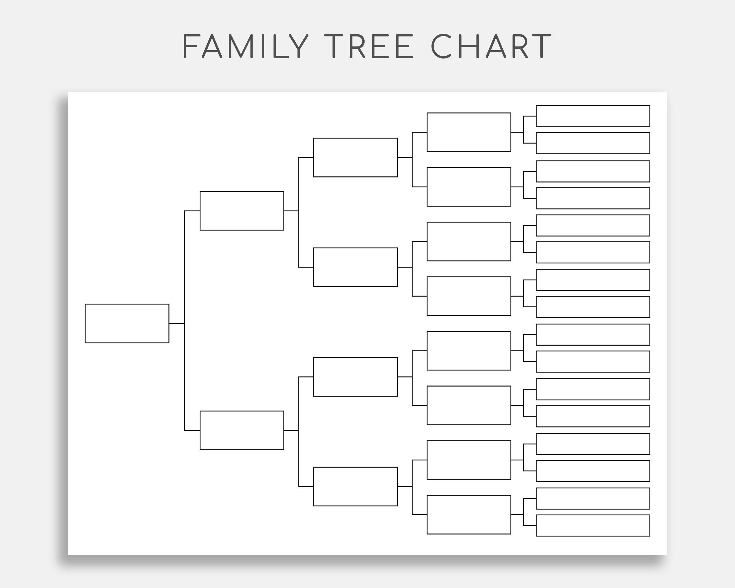 free printable family tree chart