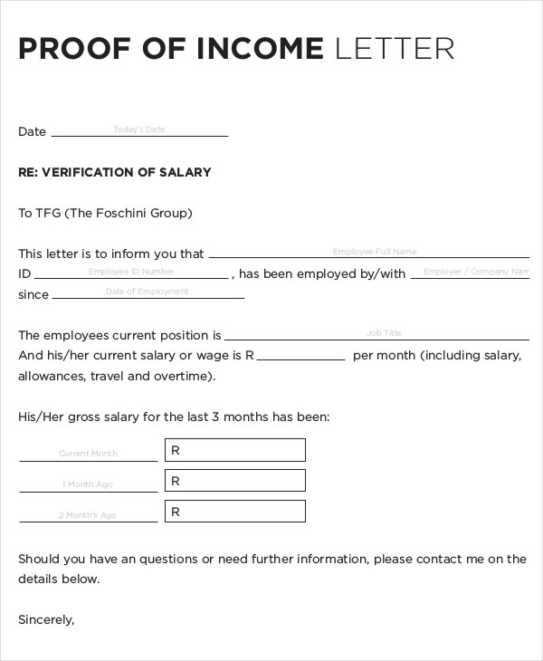 income verification letter template word income verification letter template word