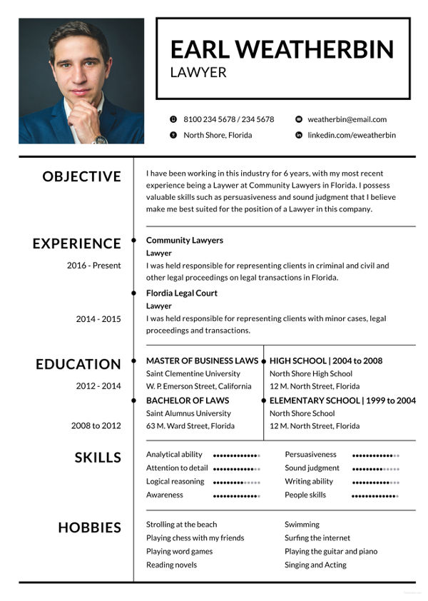 lawyer resume sample lawyer resume sample