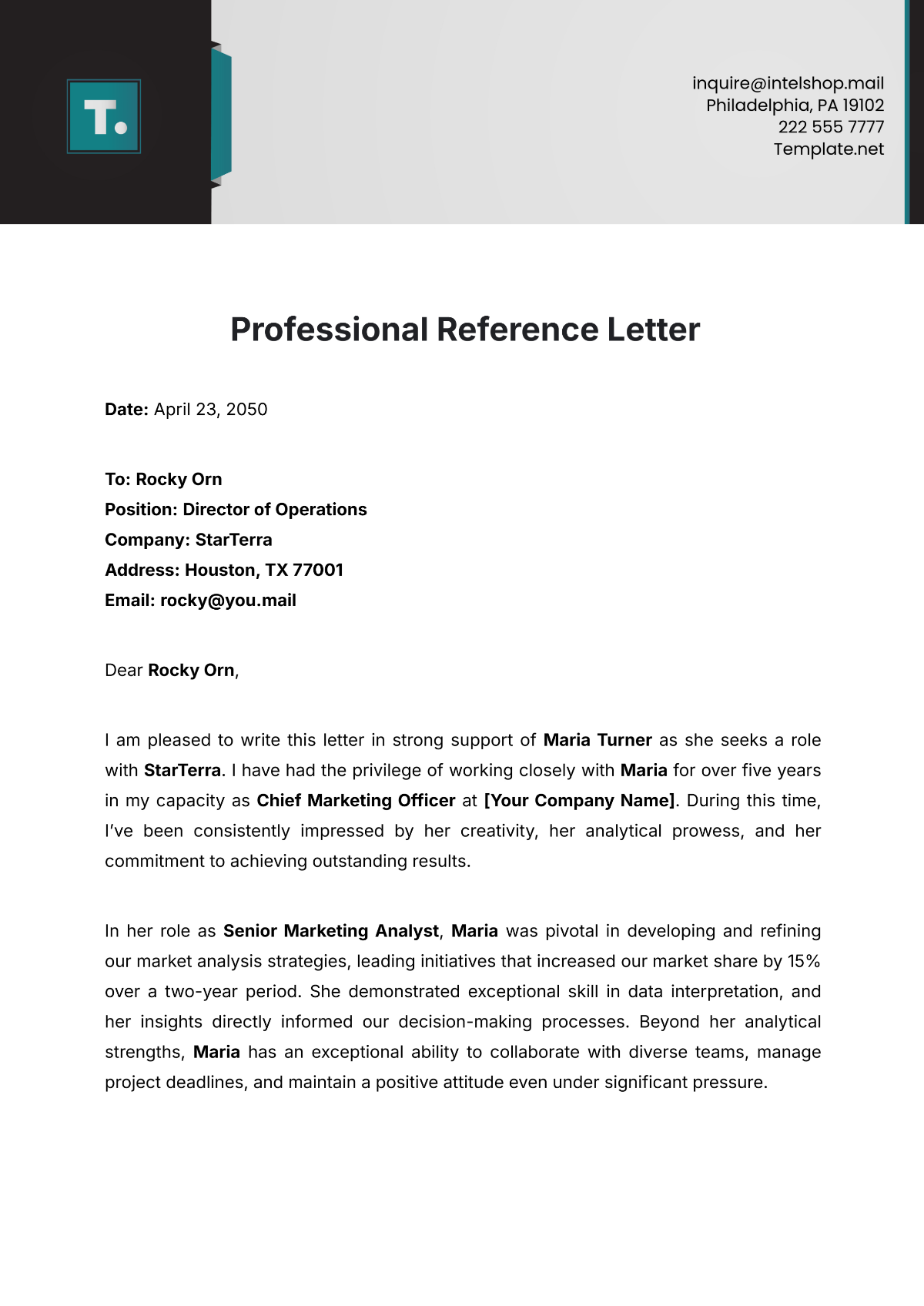 letter of recommendation editable template letter of recommendation editable template