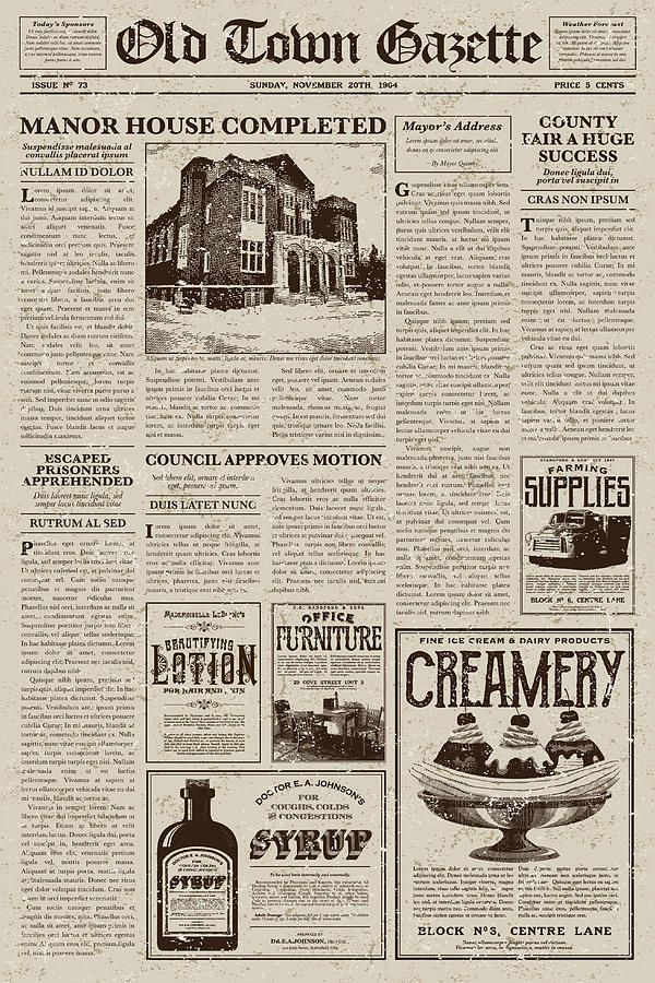 old newspaper template editable old newspaper template editable