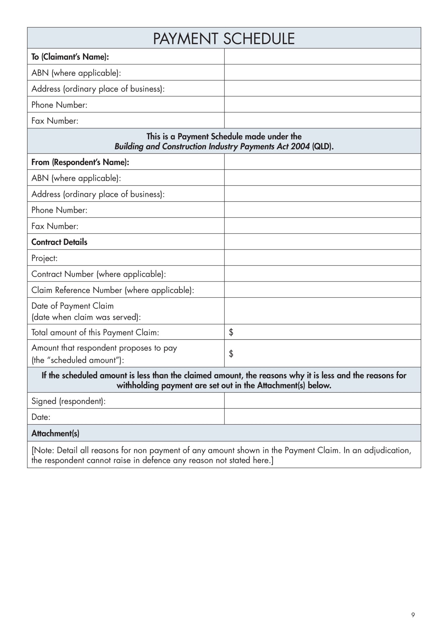 payment agreement form payment agreement form