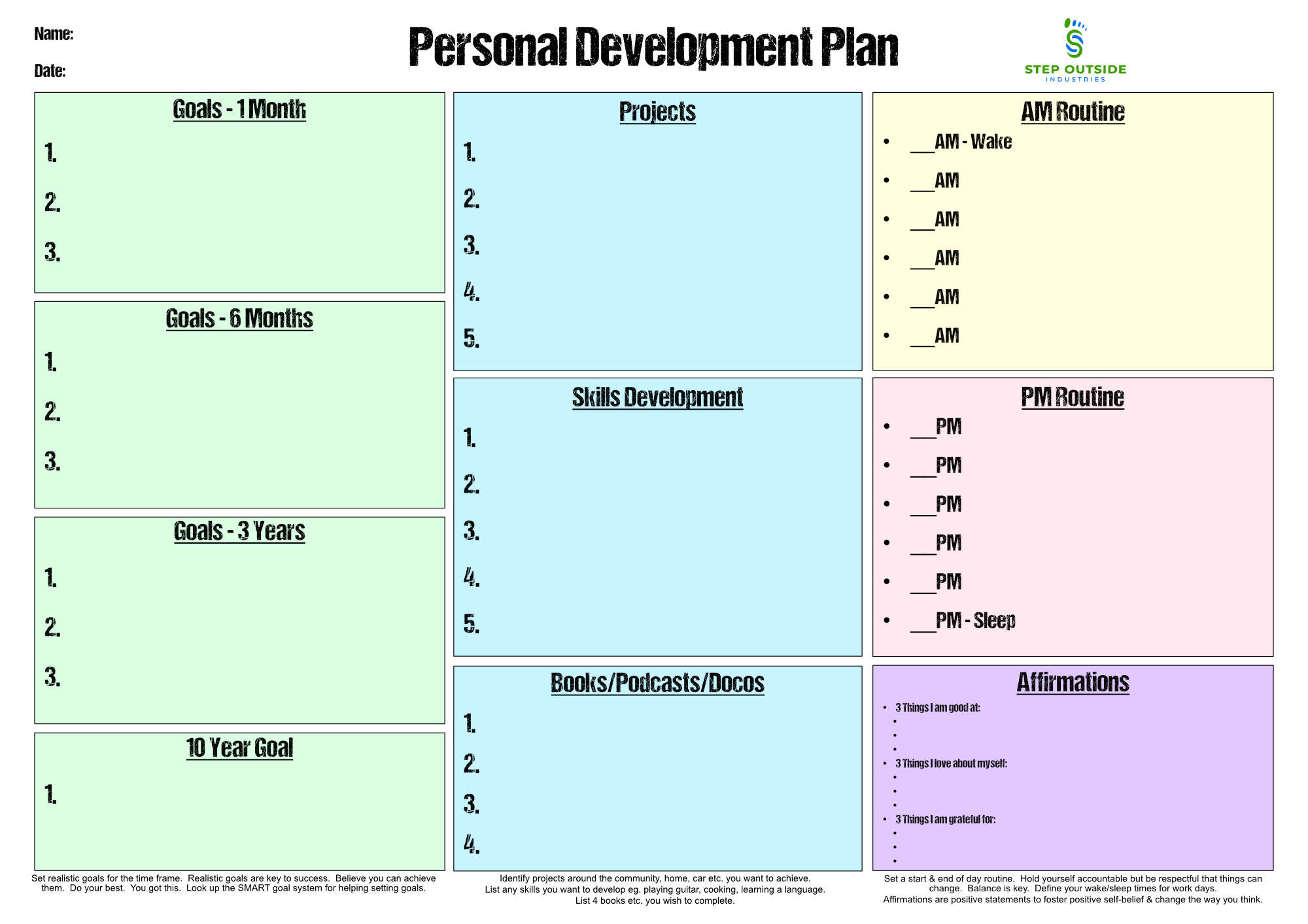 personal development plan template pdf personal development plan template pdf
