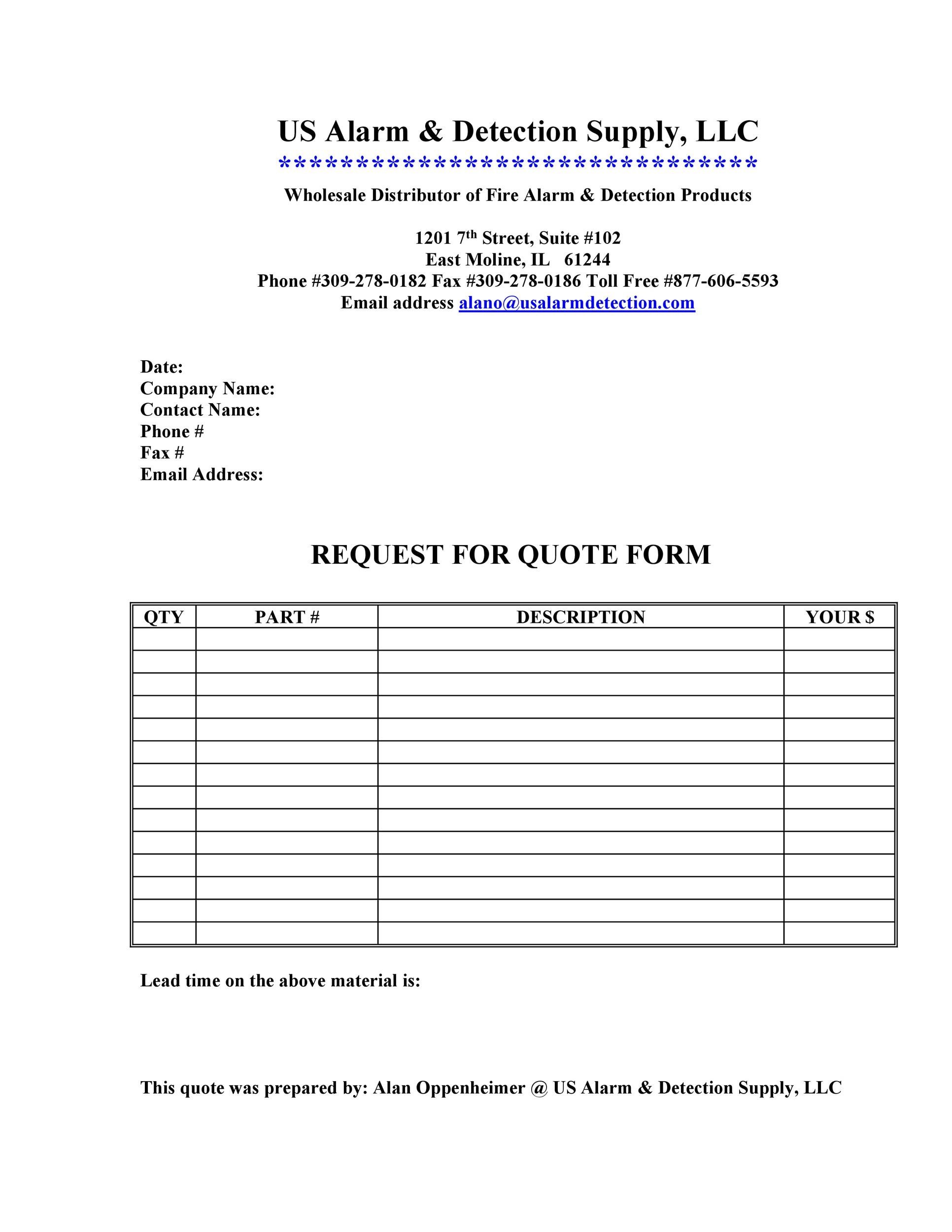 request for quote template word request for quote template word