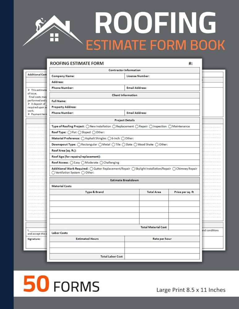 roof estimate template free roof estimate template free