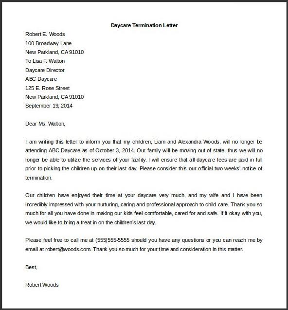 sample of free printable employee termination letter sample of free printable employee termination letter
